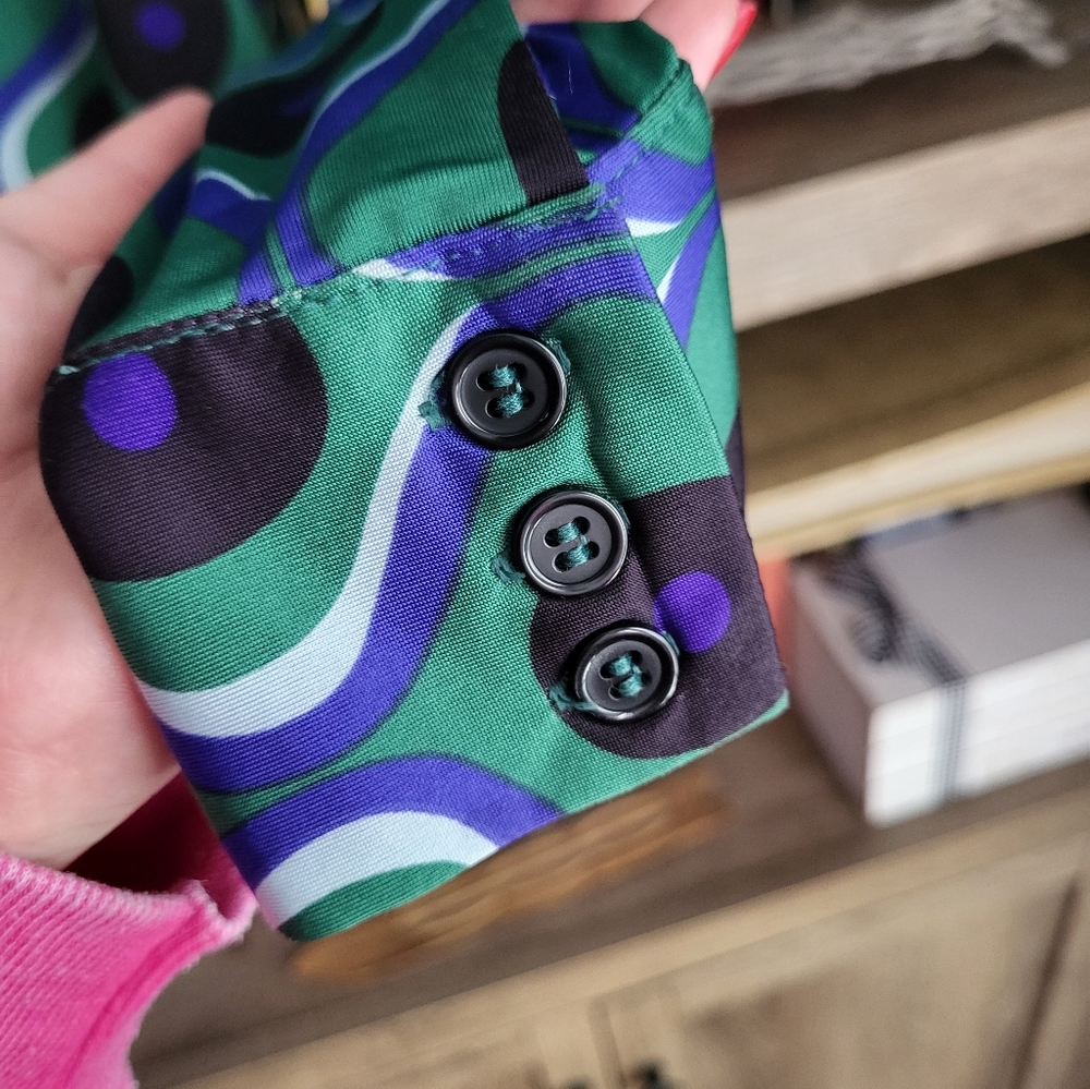 Retro patterned blouse - Picture 5 of 6